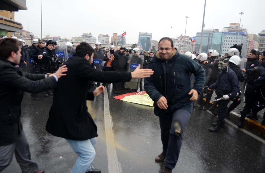 Taksimde polis müdahalesi