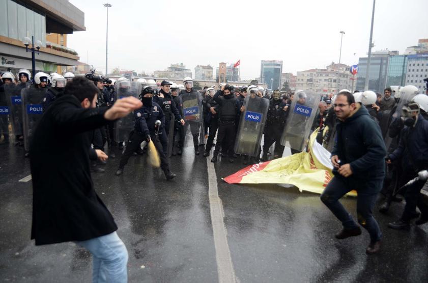 Taksimde polis müdahalesi