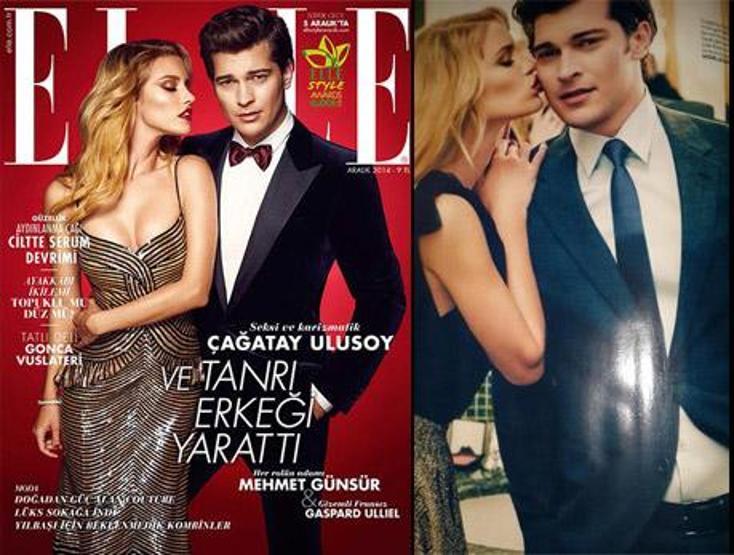 Çağatay Ulusoyu Victoria’s Secretın meleği öptü