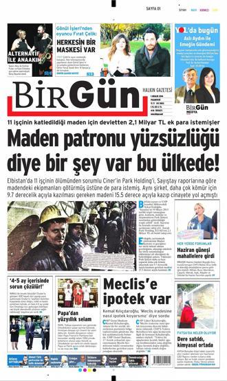 Gazete manşetleri... (01 Aralık 2014)