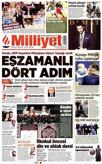 Gazete manşetleri... (01 Aralık 2014)