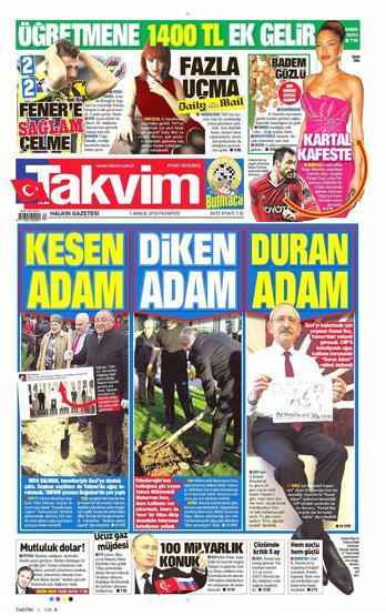 Gazete manşetleri... (01 Aralık 2014)