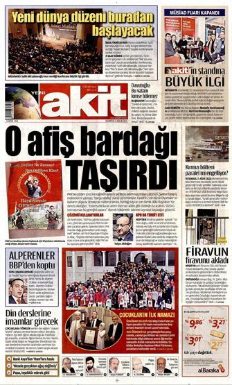 Gazete manşetleri... (01 Aralık 2014)