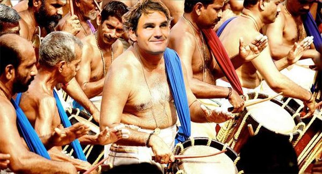 Federer bu kez gerçekten Hindistanda