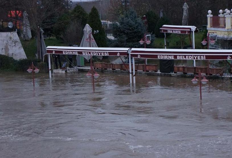 Meriç Nehri taştı