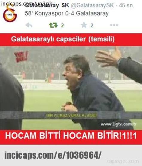 Torku Konyaspor - Galatasaray maçı capsleri