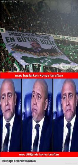 Torku Konyaspor - Galatasaray maçı capsleri
