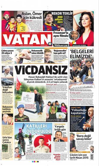 Gazete manşetleri (14.12.2014)