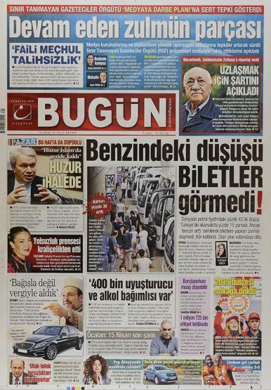 Gazete manşetleri (14.12.2014)