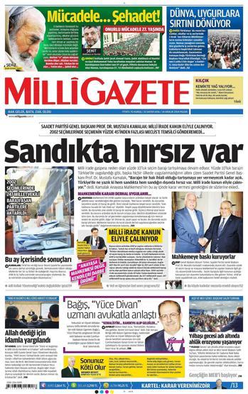Gazete manşetleri (14.12.2014)