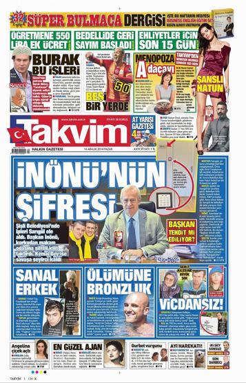 Gazete manşetleri (14.12.2014)