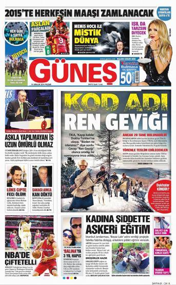 Gazete manşetleri (14.12.2014)