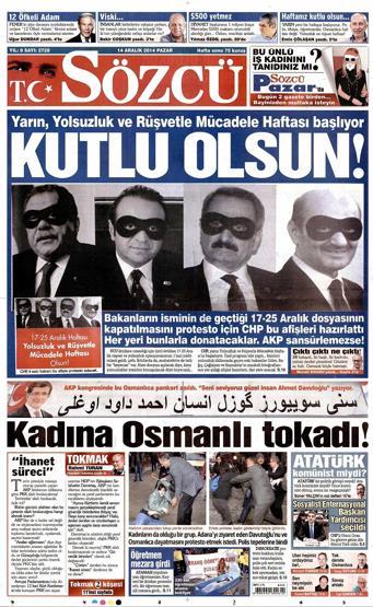 Gazete manşetleri (14.12.2014)