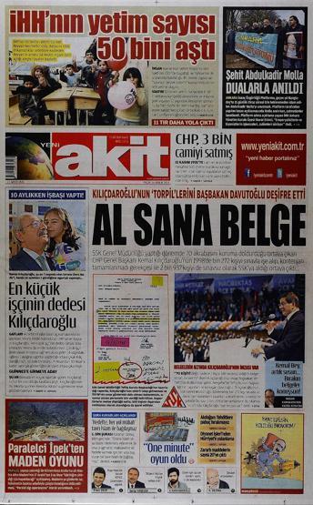 Gazete manşetleri (14.12.2014)