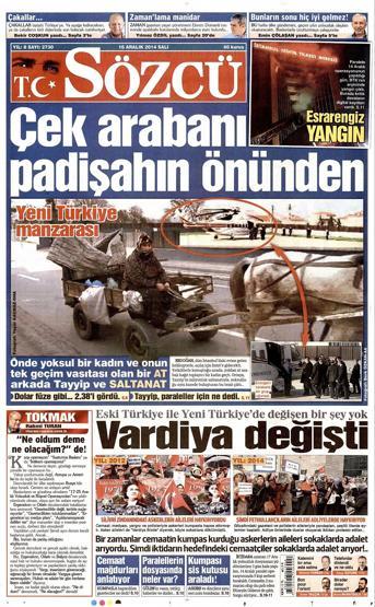 Gazete manşetleri (16 Aralık 2014)