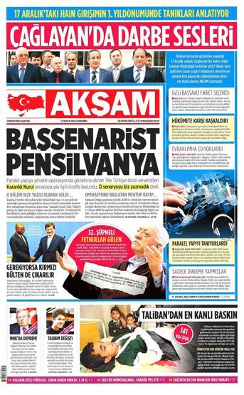 Gazete manşetleri (17 Aralık 2014)