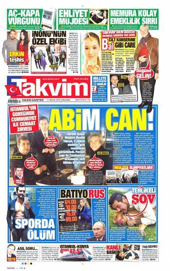 Gazete manşetleri (17 Aralık 2014)