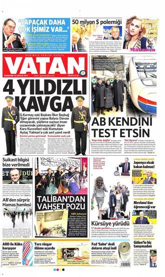 Gazete manşetleri (18 Aralık 2014)
