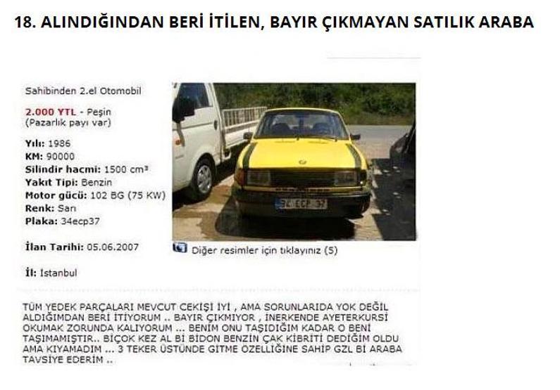 Efsane olmuş ilanlar