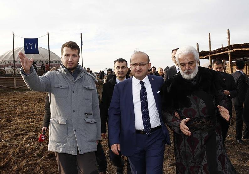 Diriliş Ertuğrul dizisinin setinden kareler
