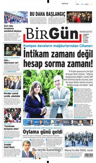 Gazete manşetleri ( 22 Aralık 2014)