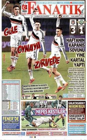 Gazete manşetleri ( 22 Aralık 2014)