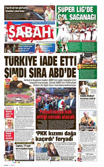 Gazete manşetleri ( 22 Aralık 2014)