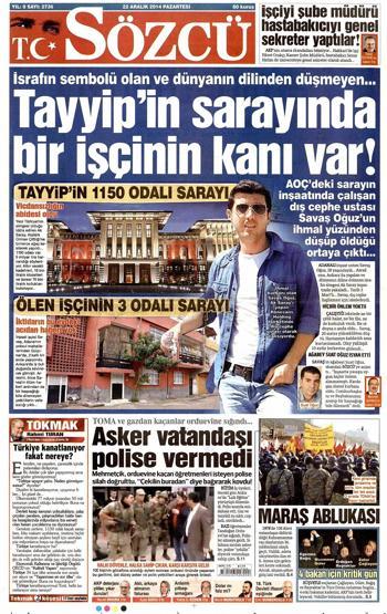 Gazete manşetleri ( 22 Aralık 2014)