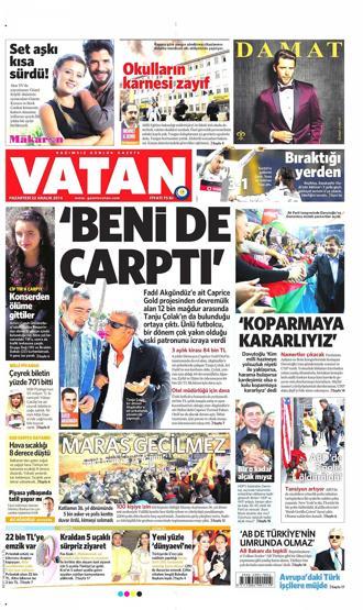 Gazete manşetleri ( 22 Aralık 2014)