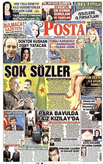 Gazete manşetleri (24 Aralık 2014)