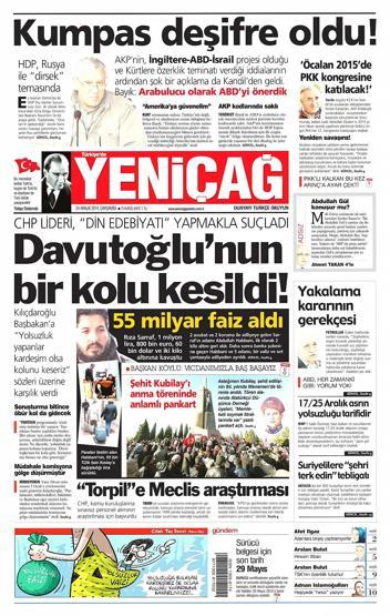 Gazete manşetleri (24 Aralık 2014)