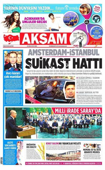 Gazete manşetleri (26 Aralık 2014)