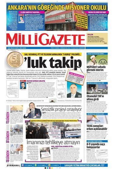 Gazete manşetleri (27 Aralık 2014)