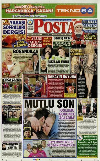 Gazete manşetleri (27 Aralık 2014)