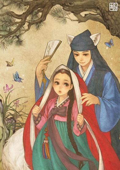 Manhwa usulü masal kahramanları