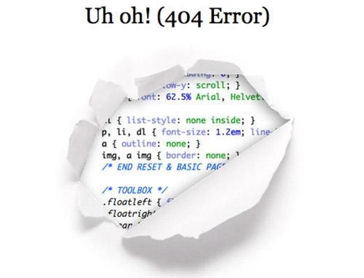 En iyi 404 sayfa bulunamadı hatası sayfaları
