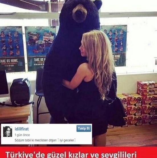 İdil Fırattan Türk erkelerine ayı benzetmesi
