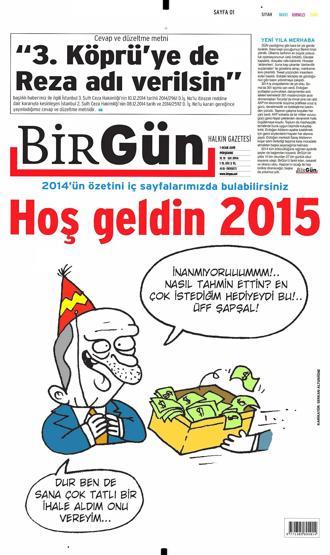 Gazete manşetleri (2 Ocak 2015)