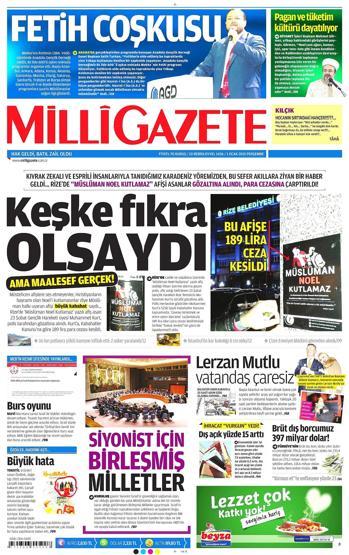 Gazete manşetleri (2 Ocak 2015)