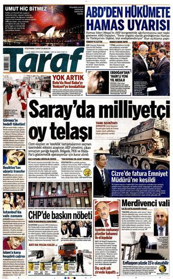 Gazete manşetleri (2 Ocak 2015)