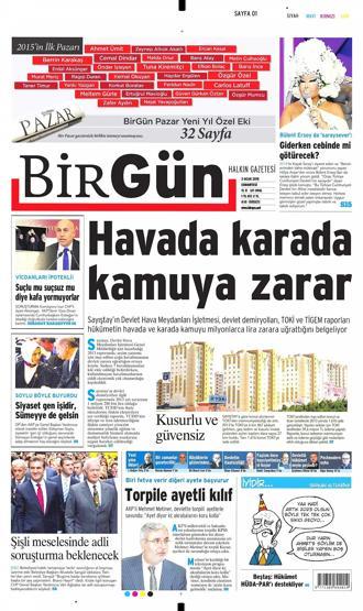 Gazete manşetleri (3 Ocak 2015)