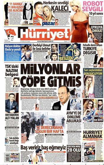 04 Ocak 2015 (Gazete manşetleri)