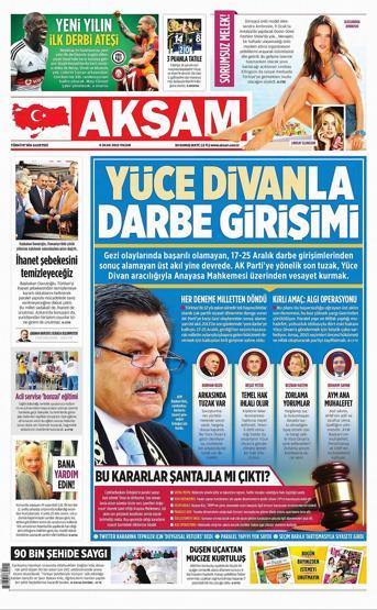 04 Ocak 2015 (Gazete manşetleri)
