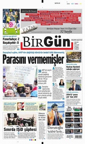 04 Ocak 2015 (Gazete manşetleri)