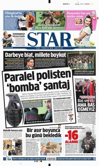 04 Ocak 2015 (Gazete manşetleri)
