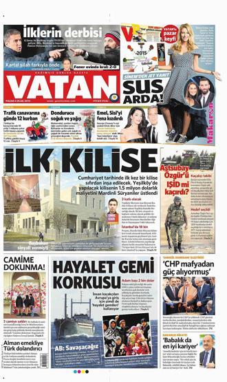 04 Ocak 2015 (Gazete manşetleri)