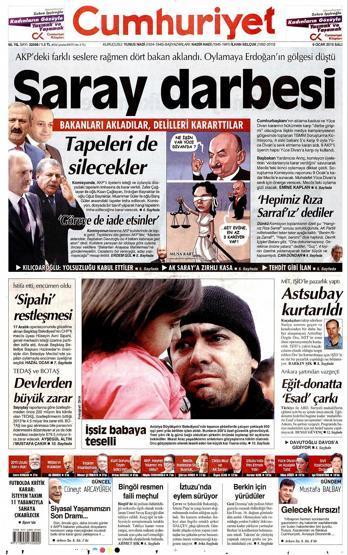 Gazete manşetleri (06 Ocak 2015)