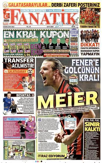 Gazete manşetleri (06 Ocak 2015)