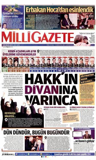 Gazete manşetleri (06 Ocak 2015)
