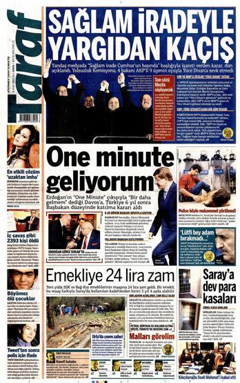 Gazete manşetleri (06 Ocak 2015)